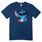 Camisa Feminina Baby Look Stitch Sitting - Imagem 9