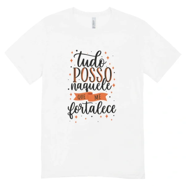 Camisa Feminina Baby Look Naquele Que Me Fortalece