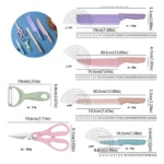 Kit De Facas Inox Profissional Colorido 6 Peças - Imagem 5