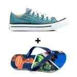 Kit Menino Tênis Infantil All Star + Chinelo Infantil Havaianas Heróis - Imagem 18