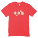 Camisa Feminina Baby Look Flores - Imagem 7
