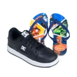Kit Menino Tênis Infantil DC Shoes + Chinelo Infantil Havaianas Heróis
