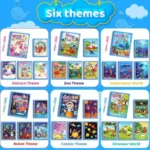 Livro De Água Colorir Infantil Desenhos Mágicos Pintar Com Água + Caneta Mágica - Imagem 6