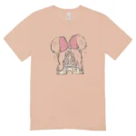 Camisa Feminina Baby Look Minnie Castle - Imagem 13