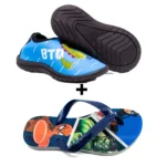 Kit Menino Sapatilha Infantil Aquática Hibrida + Chinelo Infantil Heróis - Imagem 2