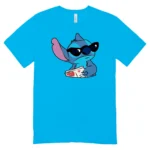 Camisa Feminina Baby Look Stitch Sitting - Imagem 3