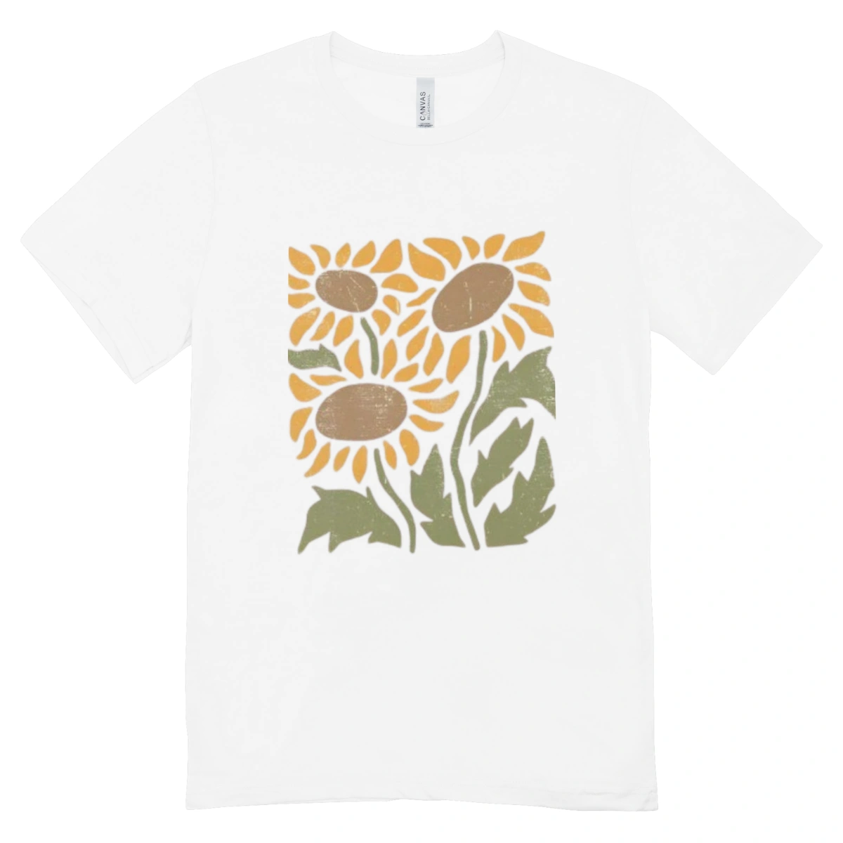 2cad73d5-e1a7-5564-8f44-edcac92e9f0f.webp Camisa Feminina Baby Look Girassol - Imagem 1