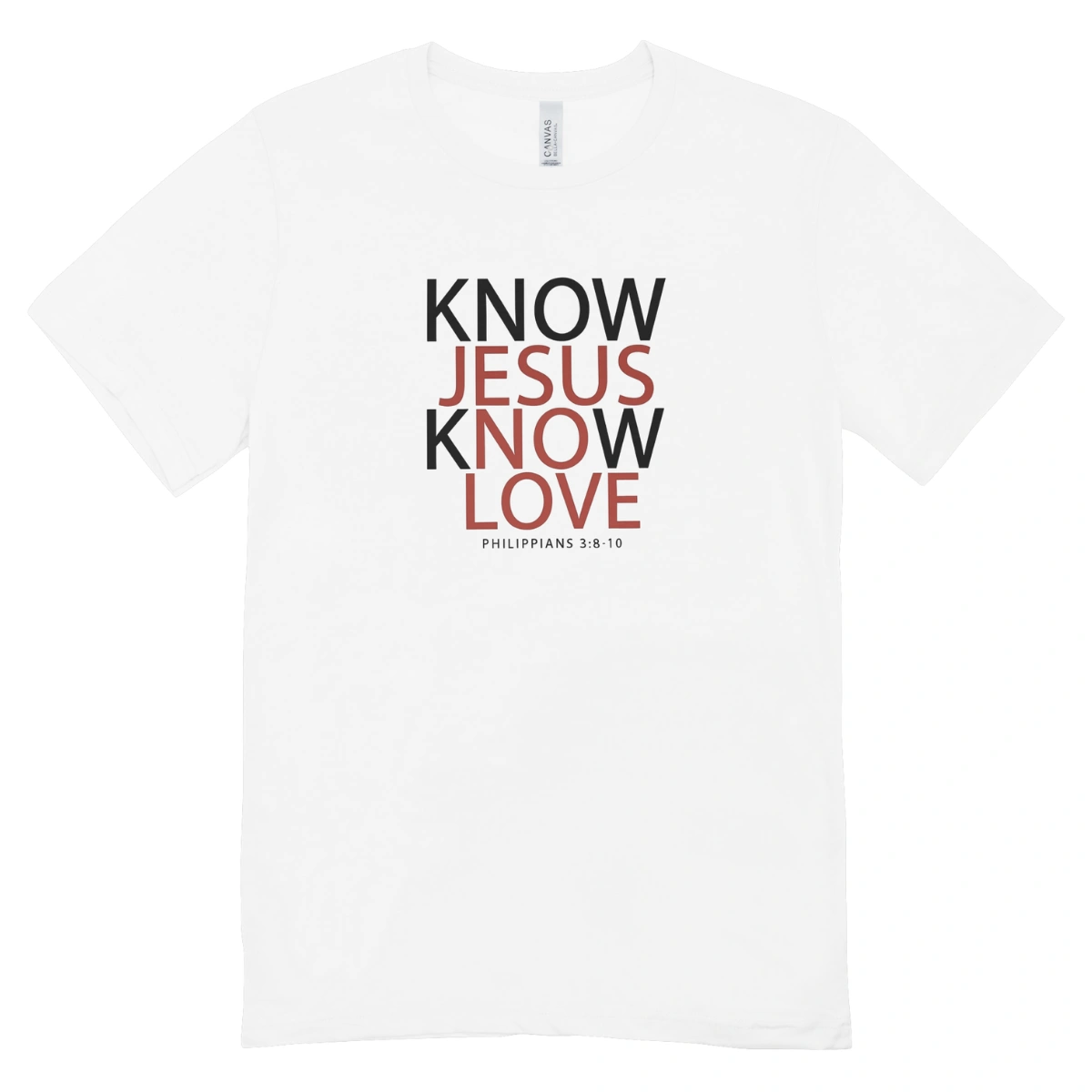2ef8812f-ee5c-54bd-96ca-8a6c935c3258.webp Camisa Feminina Baby Look Know Jesus - Imagem 1