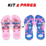 Kit 2 Chinelos Havaianas Feminino Stitch - Imagem 7