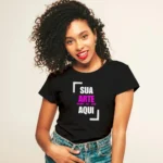 Camisa Feminina Baby Look Lisa