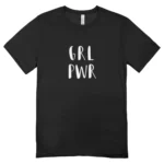 Camisa Feminina Baby Look Grl Pwr - Imagem 3
