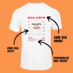 Camiseta Personalizada Nas Costas Sua Arte - Imagem 5