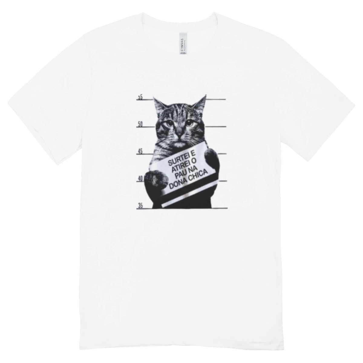 49ec95c9-6a9b-51ed-a120-dadcbcf435e9.webp Camisa Feminina Baby Look Gato Foragido - Imagem 1