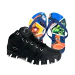 Kit Menino Tênis Infantil Botinha + Chinelo Infantil Heróis