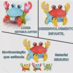 Caranguejo Brinquedo Fujão Som Luz E Movimento Brinquedo - Imagem 5