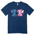 Camisa Feminina Baby Look Stitch and Angel - Imagem 5