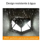 Luminária Solar com 100 Led com Sensor de Presença - Imagem 4