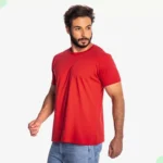 Camiseta Masculina Básica Lisa Algodão Premium Abuzze - Imagem 30