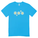 Camisa Feminina Baby Look Flores - Imagem 5