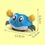Caranguejo Fujão Brinquedo Educativo Movimento Fricção Diversão Bebê - Imagem 7