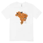 Camisa Feminina Baby Look Mapa Brasilidade