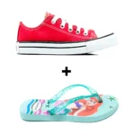 Kit Menina Tênis Infantil All Star + Chinelo Infantil Personagens - Imagem 34