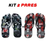 Kit 2 Chinelos Masculino Havaianas Heróis - Imagem 2