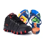 Kit Menino Tênis Infantil Botinha Oakley + Chinelo Infantil Havaianas Heróis - Imagem 8