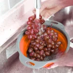 Escorredor Dobrável Retrátil de Silicone Redondo - Imagem 4