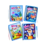 Livro De Água Colorir Infantil Desenhos Mágicos Pintar Com Água + Caneta Mágica - Imagem 4