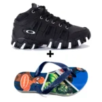 Kit Menino Tênis Infantil Botinha Oakley + Chinelo Infantil Havaianas Heróis - Imagem 16