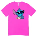 Camisa Feminina Baby Look Stitch Sitting - Imagem 5