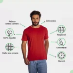 Camiseta Masculina Básica Lisa Algodão Premium Abuzze - Imagem 26