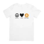 Camisa Peace Love Bitcoin - Imagem 9