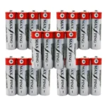 Kit 5 Cartelas com 4 pilhas AA Total 20 pilhas