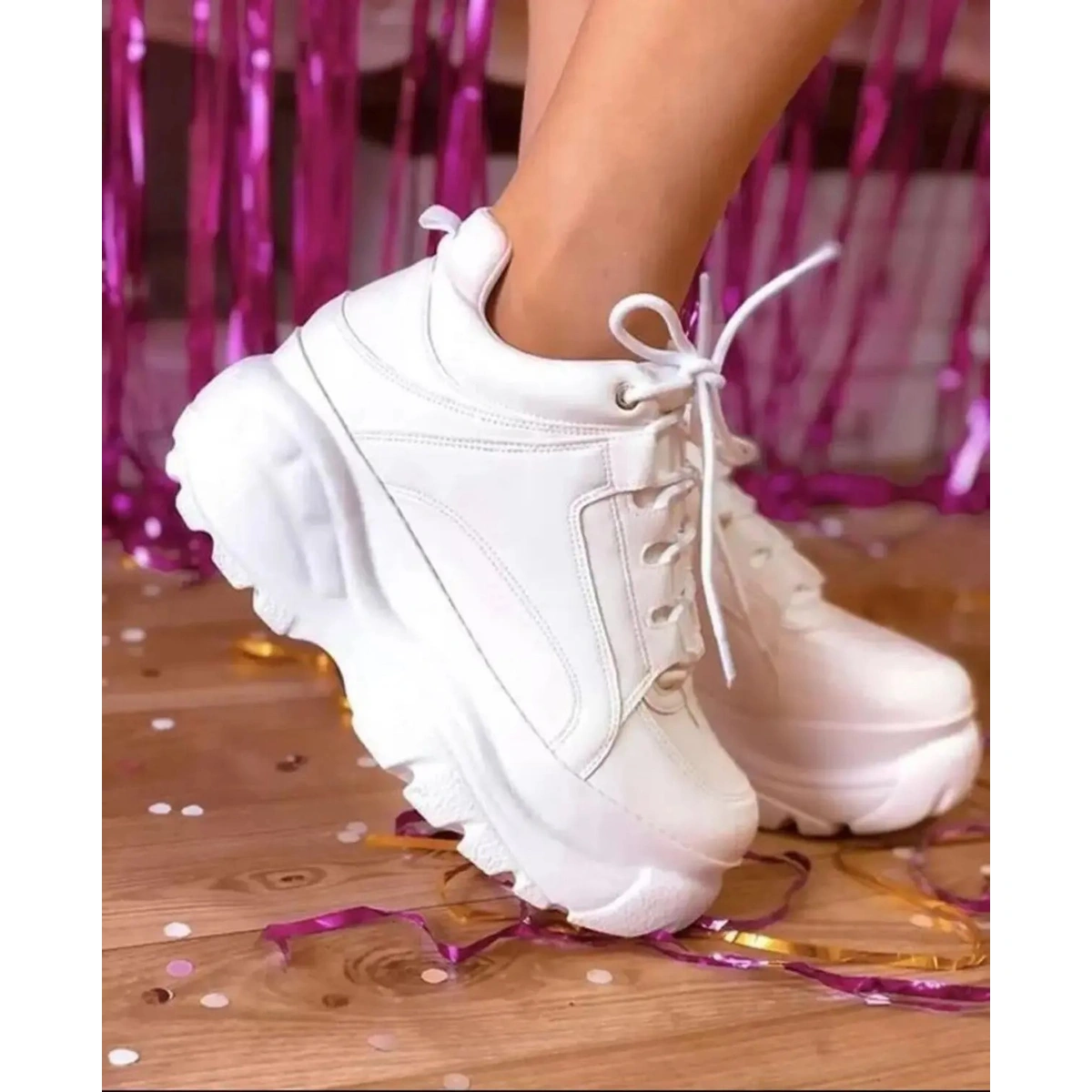 c00f125e-45bd-51f8-8651-3484cad1ecdb.webp Tênis Plataforma Feminino Bufalo London - Imagem 1