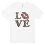 Camisa Feminina Baby Look Love Onça - Imagem 3