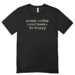 Camisa Feminina Baby Look Beba café leia livros seja feliz - Imagem 3