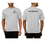 Camiseta Eletricista Camisa de Trabalho Uniforme Profissional - Imagem 6