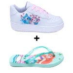 Kit Menina Tênis Infantil Stitch + Chinelo Infantil Personagens - Imagem 12