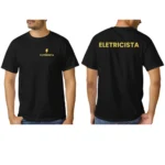 Camiseta Eletricista Camisa de Trabalho Uniforme Profissional - Imagem 9