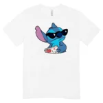 Camisa Feminina Baby Look Stitch Sitting - Imagem 7