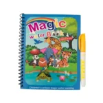 Livro De Água Colorir Infantil Desenhos Mágicos Pintar Com Água + Caneta Mágica