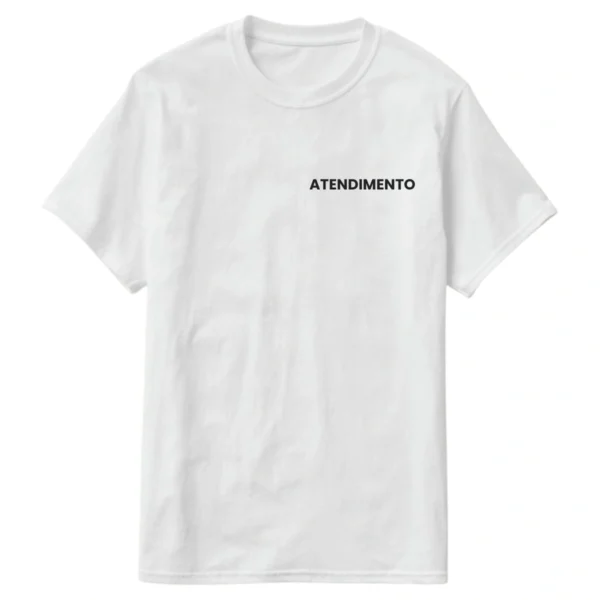 Camiseta Equipe de Atendimento Uniforme Profissional
