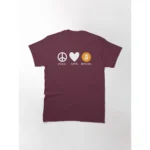 Camisa Peace Love Bitcoin - Imagem 5