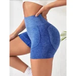 Short Esportiva Academia Yoga Feminina Cintura Alta Elástica Secagem Rápida - Imagem 2