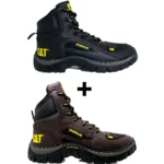 Kit 2 Bota Coturno Caterpillar CAT Cano Médio - Imagem 4