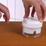 Mini Processador de Alimentos 2 Lâminas Triturador Manual - Imagem 4