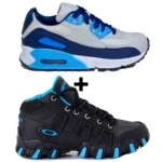 Kit 2 Tênis Infantil Botinha Oakley + Tênis Infantil Mini Max AIR Menino - Imagem 20