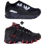 Kit 2 Tênis Infantil Botinha Oakley + Tênis Infantil Mini Max AIR Menino - Imagem 18